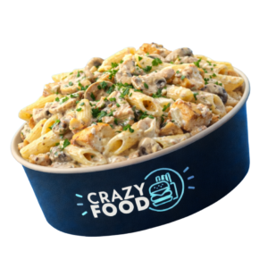Penne crème champignons